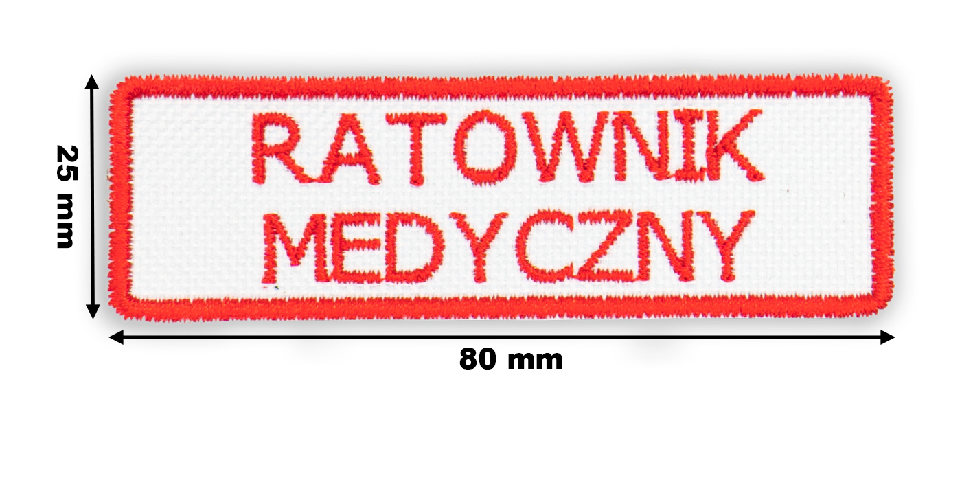 Naszywka ratownik medyczny